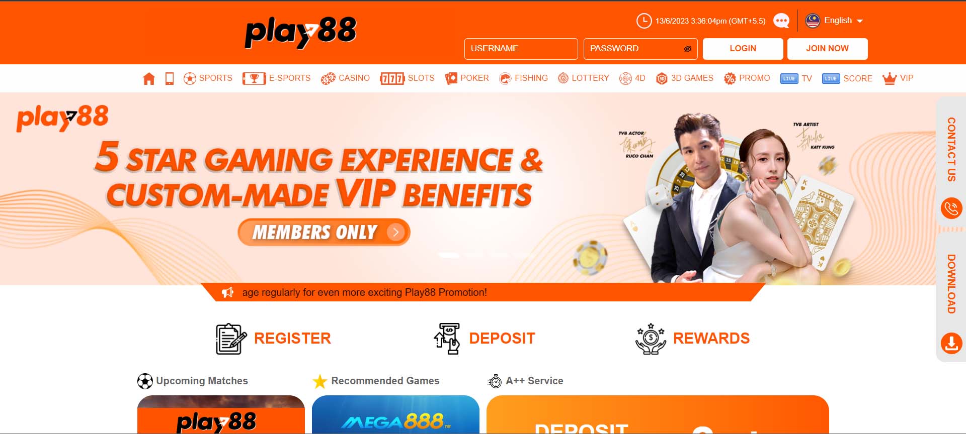Play 88 Online Casino in Singapore