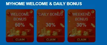 MyHome666 Welcome & daily Bonus